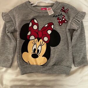 VGUC Minnie Mouse Sweatshirt - size 4T